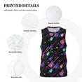 thumbnail image 3 of Sikiie Colorful Guitar Basketball Jersey Reversible Men's Mesh Athletic Sports Shirts Training Practice S-4XLSmall, 3 of 6
