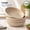 Beige, variant on Mesa 30oz Stoneware Pasta Bowls Set of 4 - Oatmeal Matte Linen White, Wide Shallow Salad and Serving Bowls, Microwave and Dishwasher Safe, Soup and Dinner Kitchen Bowls