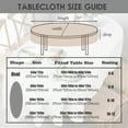 thumbnail image 2 of Oval Tablecloth for Oval Table Smaller Than 54 x 78 inches, Waterproof Table Cloths for Dining Room Indoor Outdoor Table Cloth - 60x84in, 2 of 6