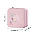 thumbnail image 3 of GOYDSY Simple Storage Jewelry Box, 26 Printed Letter Jewelry Organizer, Portable Storage Case for Rings, Earrings, and Necklaces, Stylish Jewelry Box Clearance Sales Today Deals Prime, 3 of 3