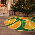 thumbnail image 5 of Rateoe Orange Pattern Christmas Tree Skirt with Ties , Christmas Tree Decorations, Farmhouse Christmas Decor Xmas Holiday Decorations-36", 5 of 6