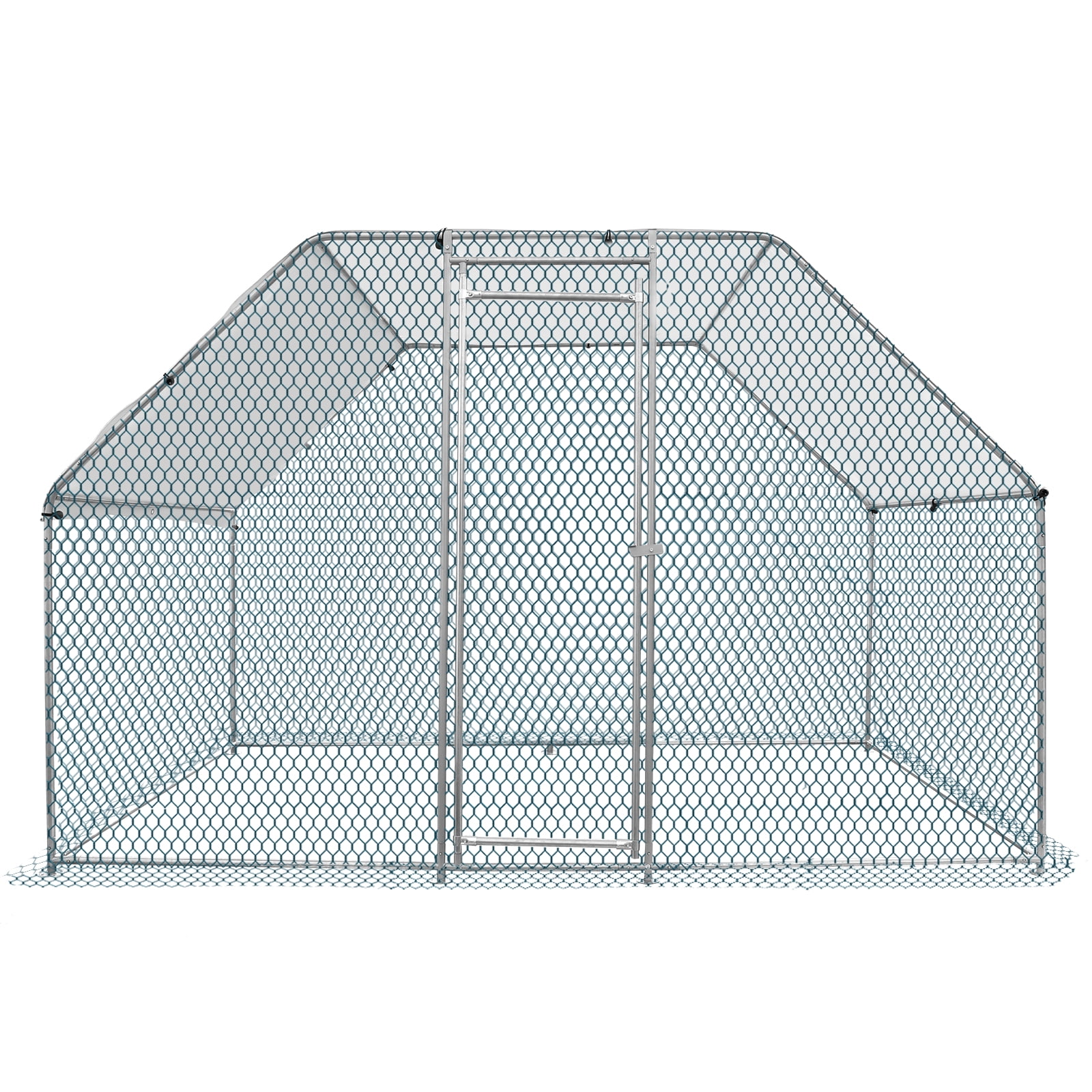 Ktaxon Chicken Coop, 6.5' x 9.8' x 6.5' Metal Poultry Cage with