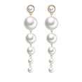thumbnail image 2 of Pendientes de perlas grandes y largos Xihbxyly diseño elegante para mujer, 2 of 6