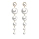 thumbnail image 1 of Elegante Joyería de la Mujer de la perla de moda de la cadena de pendientes largos pendientes grandes, 1 of 6