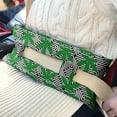 thumbnail image 3 of Psychedelic Rasta Seatbelt Cushion - Post Mastectomy Pillow with Secure Straps for Daily Commuting, 3 of 7