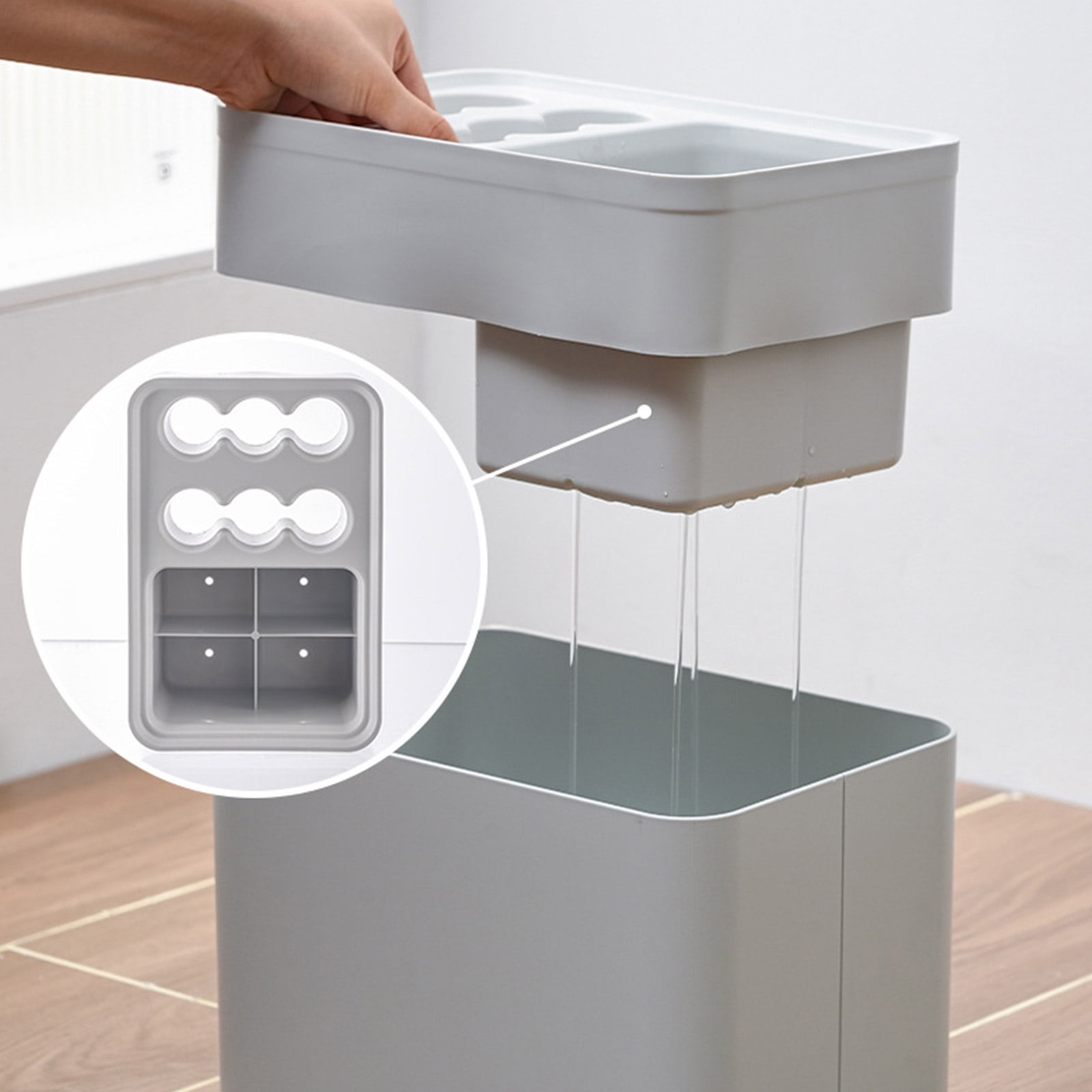 RUISINERY Durability Umbrella Holder with 6Round Holes and Slot Umbrella Stand for Home Use with Water Draining Designs