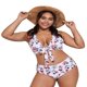 thumbnail image 1 of Trajes de baño de una pieza de talla grande para mujer Trajes de baño para mujer Traje de baño sexy con escote halter con cordones Traje de baño XL-4XL Zhivalor CZMR-ZC337-4, 1 of 5