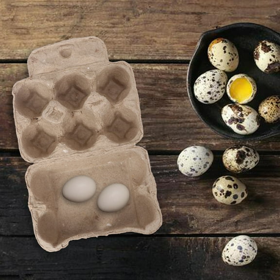 Soimiss 10Pcs 6 Cup Coffee Egg Storage Box Made of Paper for Stable Holding