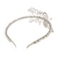 thumbnail image 4 of Diadema nupcial de la boda Yinane Flor Rhinestone, 4 of 8