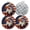 Black1783, variant on 4 PCS Pot Holders for Kitchen,Potholders Sets with Hook for Oven,Cooking,Baking,Rhythm Of Blue And Orange Palm Fronds