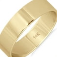 thumbnail image 3 of SZUL Women's 5mm Flat Comfort Fit Wedding Band in 14K Yellow Gold, 3 of 4