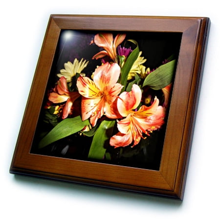 Pga Tiger Woods Framed Photo 3dRose Tiger Lilies with Fire Color is a photo of bright fire colored lilies - Framed Tile, 6 by 6-inch ()