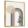 thumbnail image 2 of Designart Abstract Rainbow Sun and Moon In Earth Tones III FLOAT FRAME WALL ART, 2 of 4