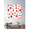 thumbnail image 2 of Funky Fruit Print Poster Wall Art, Modern Wall Decor For Living Room Bedroom, 24x24 UNFRAMED, 2 of 3