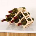 thumbnail image 4 of Cheers Creative Folding Red Wine Rack Wooden Durable Grape Liquor Holder Home Supply, 4 of 8