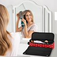 thumbnail image 4 of Hair Tools Storage with Heat Resistant Mat- Cute Polka Dots Printed Curling Iron Travel Bag/Flat Iron Case for Women, 4 of 8