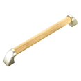 thumbnail image 1 of Matsuzay Pasamanos de madera maciza con empuñadura pulida, equipo de montaje, barra de agarre antideslizante, suministros de hardware para Cocina y Comedor 44cm, 1 of 6