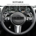 thumbnail image 2 of 5 Pcs Steering Wheel Button Repair Decals Stickers Compatible With Ford Mustang 2011 2012 Auto Steering Wheel Repair Sticker Kit Car Interior Decals, 2 of 8