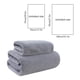 thumbnail image 3 of Juego de toallas de baño de lino suave | 1 toalla de baño y 1 toallita | Toallas de secado rápido y alta absorción para adultos | Baño, gimnasio y playa, 3 of 6