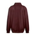 thumbnail image 6 of Womens Oversized Sweatshirts Turtleneck Pullover Long Sleeve No Hood Tops Fall Fashion Outfits 2025 Clothes Wine L, 6 of 6