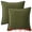 Dark Green, variant on Unique Bargains 2 Pcs Soft Chenille Pillowcase White 18" x 18"