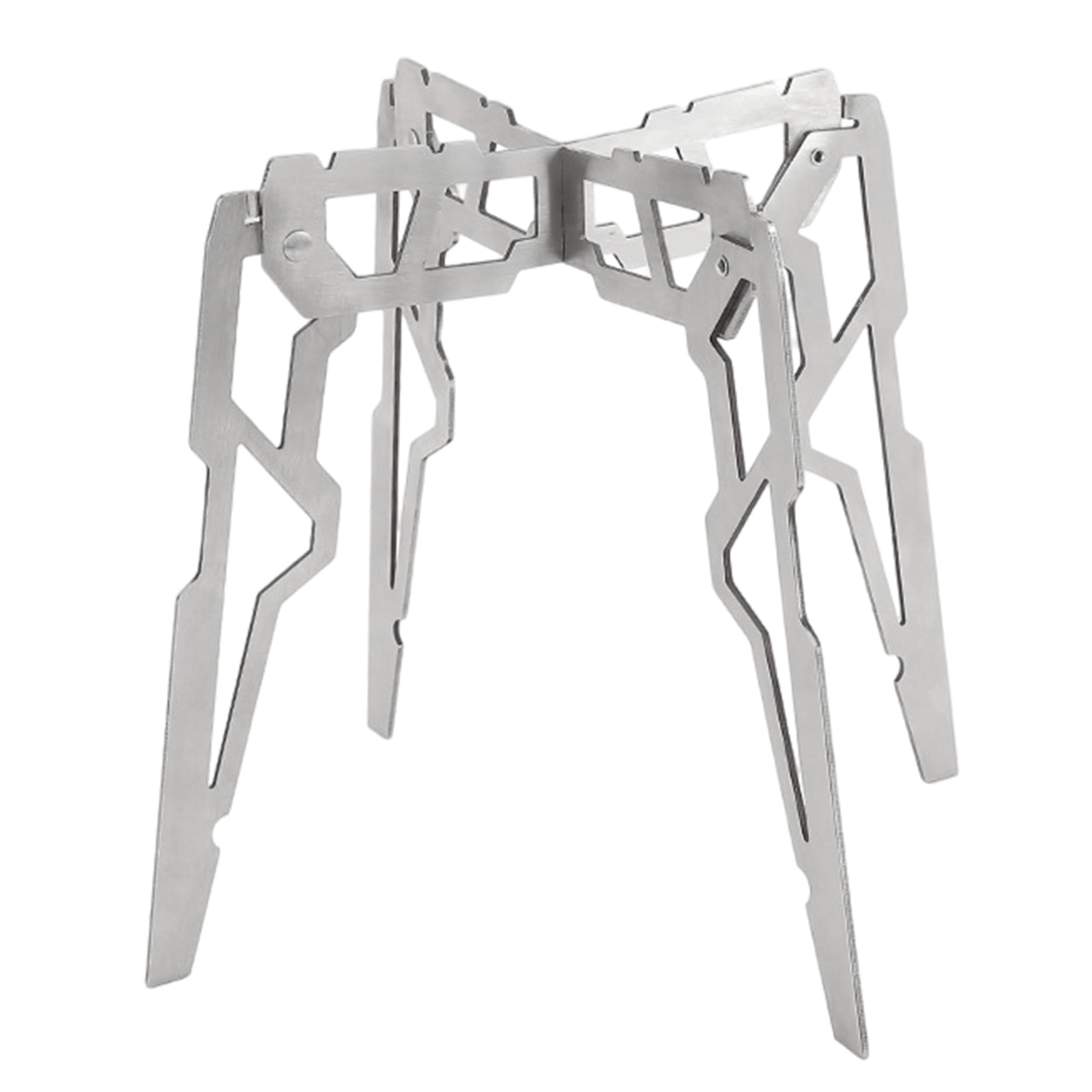 Foldable Campfire Pot Holder Stainless Steel Fourlegged BBQ Grill Rack