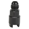thumbnail image 2 of EFI Adapter Quick Disconnect Aluminum Alloy Black Anodized Waterproof AN Male Push On Fuel Line Fitting AN6-3/8in, 2 of 5