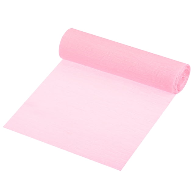 Uxcell Crepe Paper Roll Crepe Paper Decoration 8.3ft L 5.9 Inch W, Deep Pink