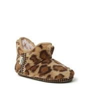 Dearfoams Girl's Pile Bootie Slippers with Memory Foam