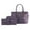 Purple, variant on MKF Collection Shonda Women's Tote Bag, Cosmetic Pouch, & Wristlet 3-Piece Set by Mia K. - Light Blue