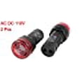 thumbnail image 5 of Unique Bargains Panneau Mount Ac / Dc 110V Rouge LED Avertisseur Sonore Voyant Lumineux Lampe 2Pcs, 5 of 5