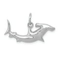thumbnail image 1 of 14k White Gold Hammerhead Shark Charm, 1 of 3
