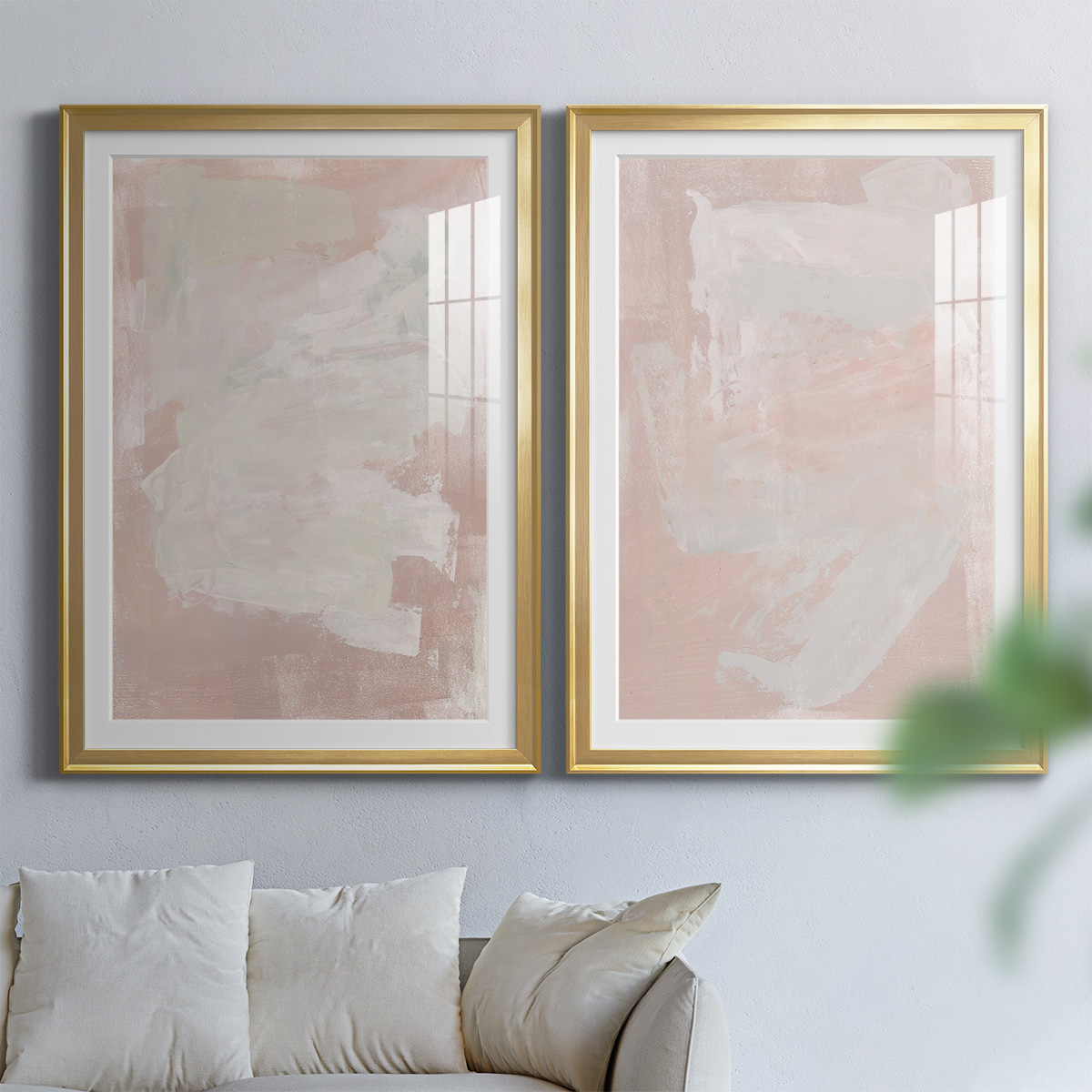 Wexford Home Hazy Summer I Premium Framed Print, 30.5" x 42.5" - Ready to Hang, Gold (Set of 2)