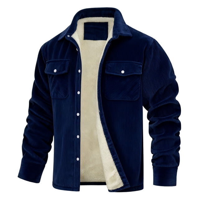 Ceisia Men's Outdoor Sports Jacket Long Sleeve Winter Regular Fit with Button Gift