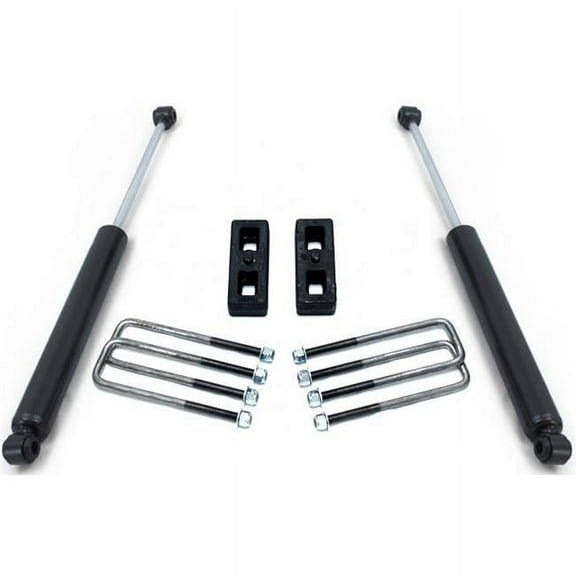 Maxtrac Suspension MXT900920 2 in. Rear Blocks, U-Bolts & Rear Maxtrac Shocks