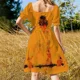 thumbnail image 5 of Vestido Droogie de manga corta, elegante y chic, vestidos de noche para bodas, ropa estética, vestidos largos, 5 of 7