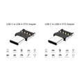 thumbnail image 1 of bedienty Type-C to USB Adapters OTG Converter Handheld Universal Matching Connecting Device Solid Cell Phone Accessories No.1 2Set, 1 of 6