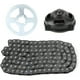 thumbnail image 4 of Sistema de transmisión Cadena T8F y caja de cambios 6T y kit de piñón trasero para mini motocicleta 47cc 49cc Jadeshay  A, 4 of 8