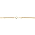 thumbnail image 2 of KoolJewelry 10K Yellow Gold 2.35 mm Link Chain Adjustable Length Anklet (adjusts to 9 or 10 inch), 2 of 4