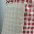 thumbnail image 5 of Bazaar Bliss Gingham Waist Apron with Pocket, Half Apron with Ruffle, Red, 5 of 5