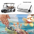 thumbnail image 6 of XYZCANDO Sea Turtle Floral Golf Cart Seat Cover | Terry Cloth 4 Pockets Non-Slip | Universal 2-Seat Golf Cart Accessory For Golf Lovers, 6 of 8