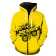 thumbnail image 1 of Sudadera con capucha y cremallera para hombre, estilo punk, de dibujos animados, con estampado 3D, estilo informal, para adolescentes, 1 of 6