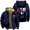 Navy, variant on SugarHill Ddot Zipper Thick Hoodies Vintage 90s Coat Streetwear Zip up Sweatshirts