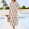 thumbnail image 3 of Farm Animal Print Chiffon Dress Cute Chickens Elegant Dresses Streetwear Casual Dress Woman Sexy Print Clothing Big Size 4XL 5XL, 3 of 7