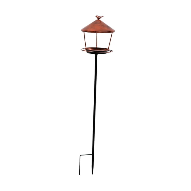 Bebedero para pájaros independiente, comedero decorativo para pájaros, para instalar, para césped, balcón, terraza, finca y jardín.