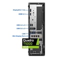 thumbnail image 3 of Dell Pro Slim QCS1250 SFF Desktop, Intel Ultra 7-265, 32GB DDR5, 1TB NVMe SSD,Nvidia Quadro T1000 8GB DDR6, WiFi 6E, BT, USB-C, HDMI/DP, Windows 11 Pro, Small Form Factor Business PC – Black, 3 of 7