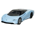 thumbnail image 2 of Skill 1 Model Kit McLaren Speedtail Light Blue with Black Top Snap Together Painted Plastic Model Car Kit by Airfix Quickbuild, 2 of 4