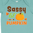 thumbnail image 4 of Inktastic Thanksgiving Sassy Lil Pumpkin with Fall Leaves Girls Baby Bodysuit, 4 of 5