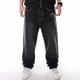 thumbnail image 4 of Pantalones vaqueros de hip-hop de moda para hombres, pantalones de skate holgados y lavados, talla grande, 4 of 5