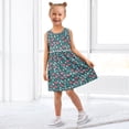 thumbnail image 7 of Girls Dress Elk Tree Snowflakes Sleeveless Dress for Girls Hem A-Line Casual Sundress, 7 of 7